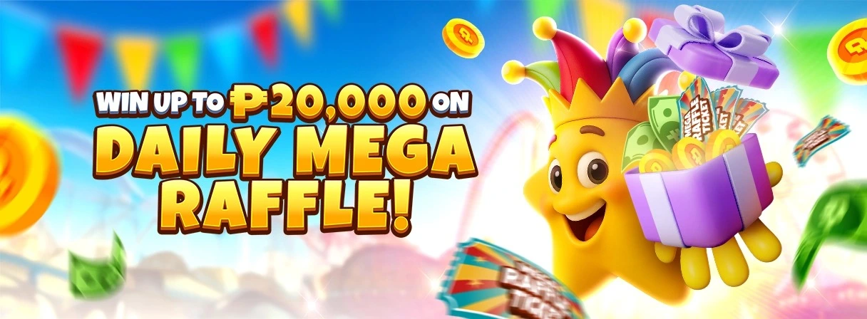Daily Mega Raffle Bonus Promos Banner